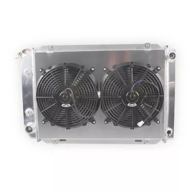 3 Row Radiator& Shroud& 2x12''Fan For 1979-1993 Ford Mustang GT LX 5.0L V8 GAS • $195