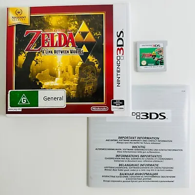 The Legend Of Zelda: A Link Between Worlds - Nintendo 3DS - Free Tracked Post • $42