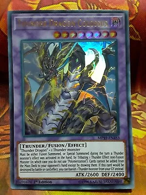 Yugioh Thunder Dragon Colossus Ultra Rare MP19-EN183 1st Ed Near Mint • $6.10