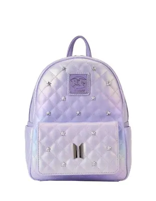 Funko Pop! By Loungefly BTS Logo Iridescent Purple Mini Backpack • $160
