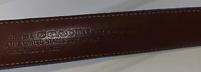 Coach Men’s Burgundy Brown Leather Belt Size 36 Model 5800. • $18.50