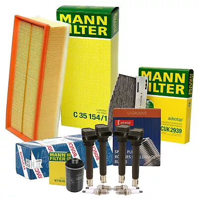 Mann Filter Bosch 4 Coil Denso 4 UGroove Spark Plug Tune Up Kit For VW FWD Turbo • $169.95