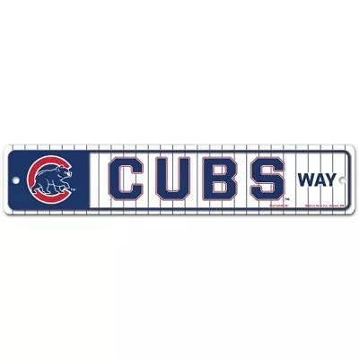 CHICAGO CUBS WAY ~ MLB Team Logo 3.75 X 19 Wall Display Street Sign Decoration • $14.99