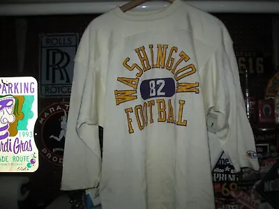 CHAMPION Vtg 1980s Washington Huskies Football DURENE 1982 Football Jersey NWOT • $149.99