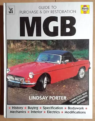 Haynes MGB Guide To Purchase & DIY Hardback Restoration Manual By Lindsay Porter • $19.95