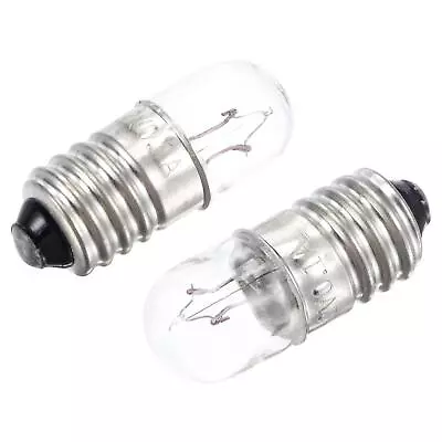 $15.50 • Buy 50Pcs E10 Screw Base Bulbs DC 12V Mini Miniature Lights, Warm Yellow