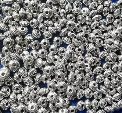 600Pcs Antiqued Silver/Gold Metal Tiny Top Shape Spacer Beads For Jewelry Making • $10.19