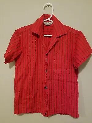 Vintage 1950s 60s Loop Collar Western Shirt Toddler Don Rancho California • $39.95