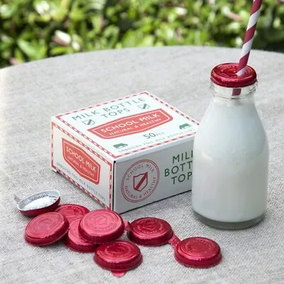 50 Craft Foil Milk Bottle Tops • £1.50