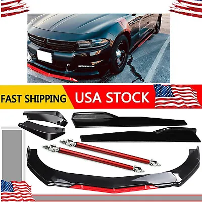 For Dodge Charger Front Bumper Lip Splitter Spoiler Body Kit Side Skirt • $59.99