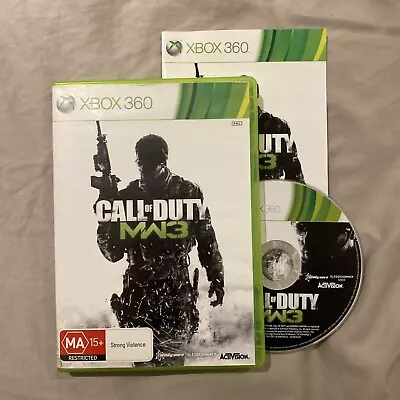 Call Of Duty Modern Warfare 3 Xbox 360 Game + Manual • COD MW3 Xbox Games • $7.99