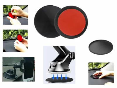 Adhesive Dashboard Suction Mount Sticky DiscPad For Suction Cup Phone Holder  • $6.55