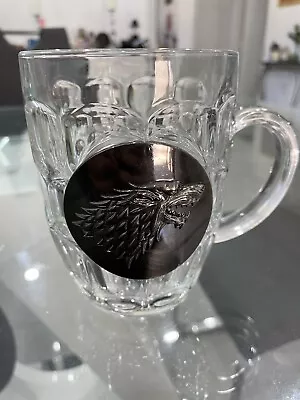Game Of Thrones Beer Glass Stein Cup Original HBO Pewter 3D Dragon Head • £24.12