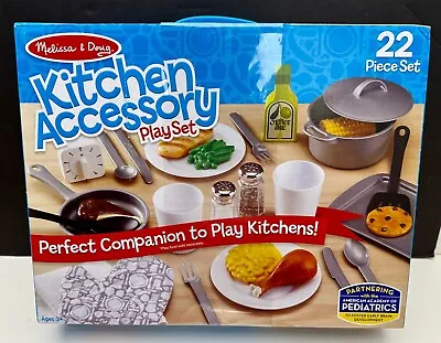 Melissa & Doug Kitchen Accessory Play Set 22 Pieces #9304 • $34.99