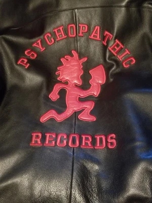 $570 • Buy Insane Clown Posse Psychopathic Records Leather Jacket 2XL Read Desc