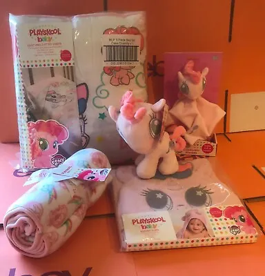 My Little Pony Newborn / Baby Girl Pink Gift Bundle Bedding Comforter Cuddle Toy • £29.95