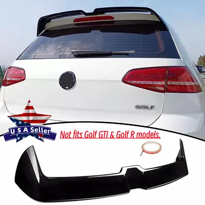 For 15-21 Vw Golf 7 Gloss Black Rear Tailgate Roof Spoiler Wing Oettinger Style • $86.27