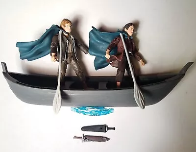 Toy Biz Lord Of The Rings Frodo Sam With Elven Boat Accessory 2001 Vintage • $5.99