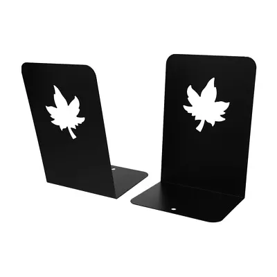 Maple Leaf Metal Bookends For Heavy Duty Shelves/Home/Office- • £19.78