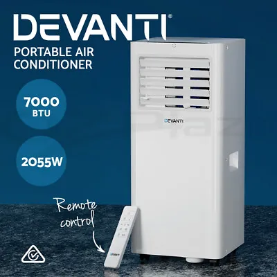 $269.95 • Buy Devanti Portable Air Conditioner 7000BTU Cooling Mobile Fan Cooler Dehumidifier