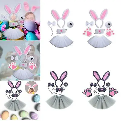 Easter Bunny Rabbit Costume Set Cosplay For Halloween Easter Fancy Dress Up • £12.25