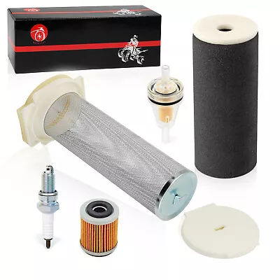 Air Filter Kit Guide END CAP OIL FILTER Spark Plug For Yamaha Raptor 350 2004-13 • $25.99