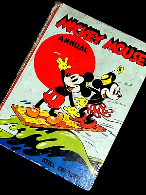 WALT DISNEY Mickey Mouse Annual 1939 1st/First Hb Donald Goofy • $136.71