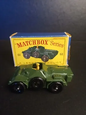 Matchbox #61A Ferret Army Scout Car 1959/MINT In Original D2 Box • $65