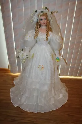 VINTAGE ASHLEY BELLE BRIDE DOLL COLLECTOR ITEM LARGE 42 INCH Excellent • $459.99