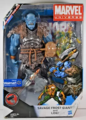 Marvel Universe Savage Frost Giant And Loki Action Figures Hasbro 022924MGL2 • $111.74