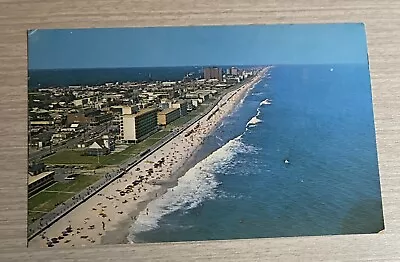 Postcard Virginia Beach  VA Ariel View Beachfront Hotels  • $4.95