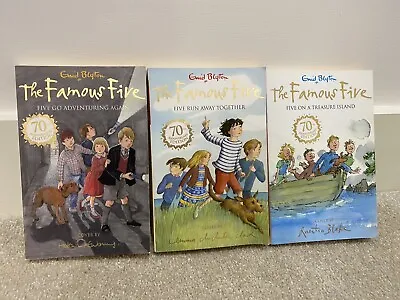 3 X Enid Blyton: The Famous Five 70th Anniversary Edition Collection • £10