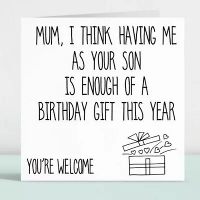 Personalised Funny Happy Birthday Card Gift For Her Mum Mummy Mam Mother Mom 161 • £3.49