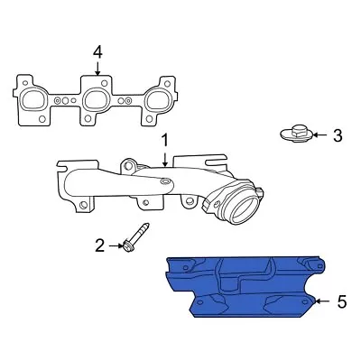 For Jeep Liberty 2002-2012 Jeep 53031092AC Right Exhaust Manifold Heat Shield • $12.89