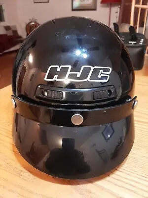 HJC Helments Model CL-2 Gloss Black Motorcycle Helmet With Sun Visor DOT Approve • $59