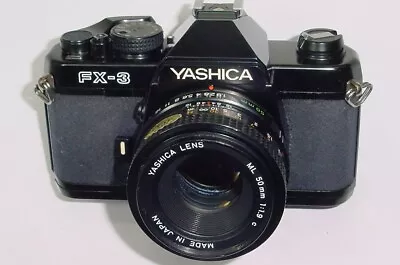 Yashica FX-3 35mm Film SLR Manual Camera With 50mm F1.9 ML Lens - Excellent • £94.99