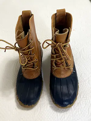 Vintage L.L. Bean Boots Women's 6 LM Blue Maine Hunting Shoes • $25
