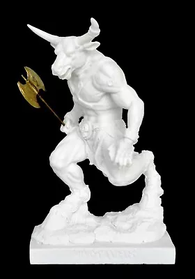 Minotaur - Mythical Creature Minoan Labyrinth Theseus - Alabaster Sculpture • $89.90