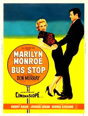 Poster On Paper Marilyn Monroe BUS STOP '56 ORIGINAL US30x40 Style Z PAPERBACKED • $1196.21