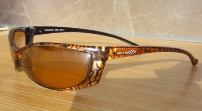 Arnette Swinger 250-9044 Frog Skin Black/Orange 64 Mirror Lens -Nr.Mint Vtg.RARE • $123