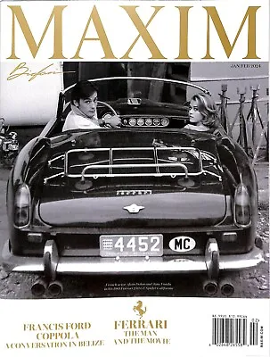 MAXIM Magazine January / February 2024 Ferrari The Man And The Movie • $8.99