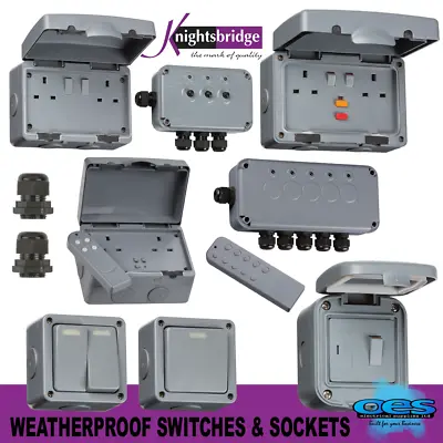 Outdoor Weatherproof Ip66 Switch & Socket Range Remote Control Timer & Rcd • £8.26