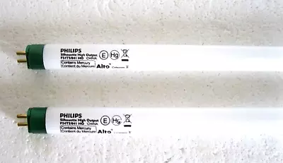 2 X Philips F54T5/841 HO Fluorescent Lamp Light Bulb High Output 4100K 54W T5 • $31.19