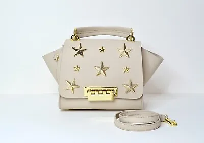 Zac Zac Posen Star Eartha Iconic Handbag Purse Beige Gold Tone Pre-owned • $179