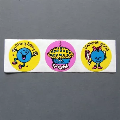 Vintage EUREKA Scented Scratch And Sniff Sticker Strip - BLUEBERRY • $4