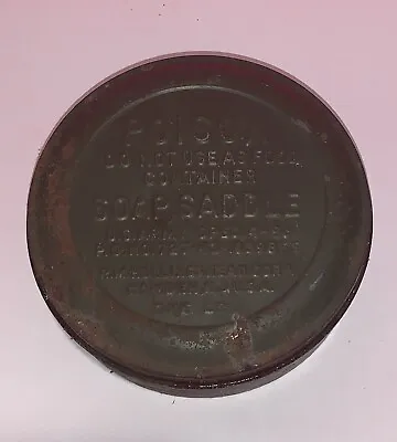 WW2 Saddle Soap Tin Military Vintage 1 Lb US Army Hollingshead Corp Camden NJ • $37.49