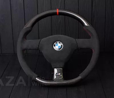 Bmw E30 E28 E34 E28 M-tech 2 Steering Wheel 385MM Flat Bottom Carbon Fiber • $1350