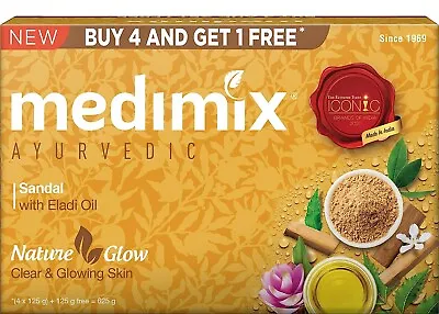 Medimix Ayurvedic Sandal Soap 125g (4+1 Offer Pack) • $25.99