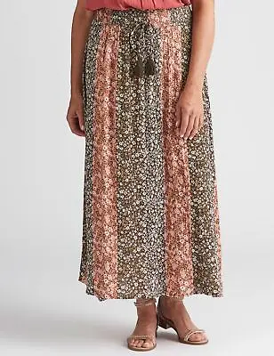 MILLERS - Womens Skirts - Maxi - Winter - Brown - Floral - Straight - Fashion • £13.21