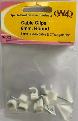 £1.85 • Buy W4 Cable Clip 6mm Round 37502 Pack Of 10